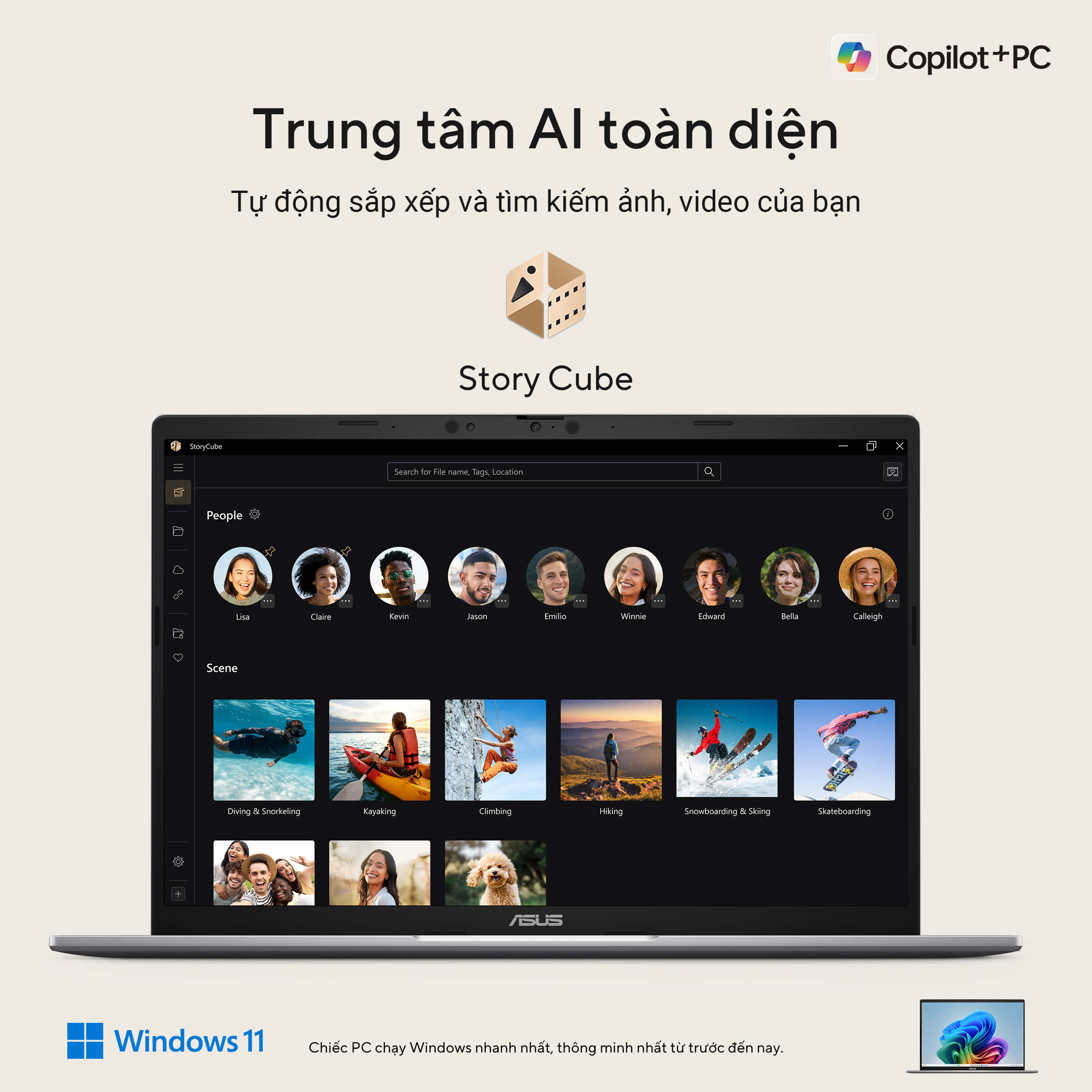 Laptop Asus Vivobook S14 M3407KA-SF032WS (AI 7 350/ 32GB/ 512GB SSD/ 14 inch WUXGA/ 60HZ/ Win 11/ Office/ Silver/ Vỏ nhôm)