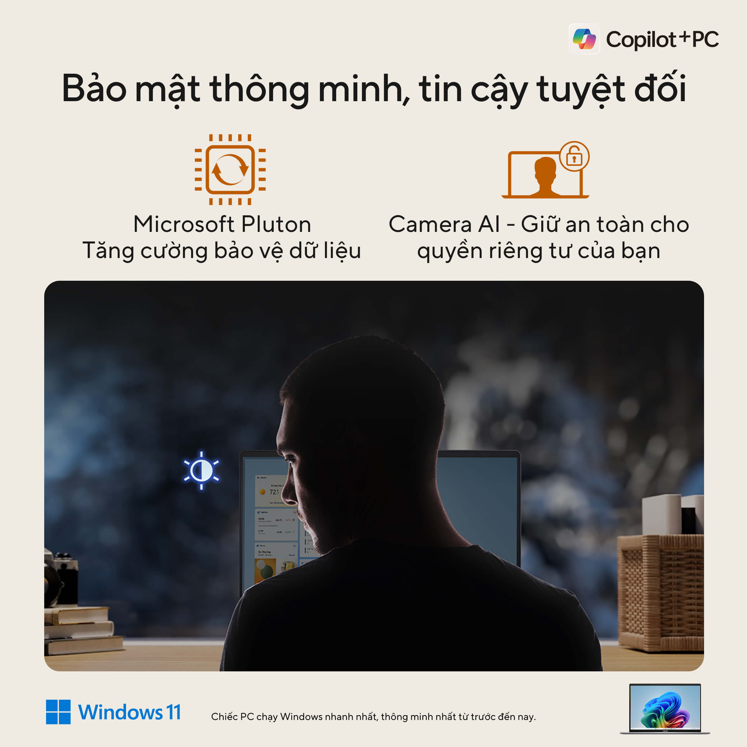 Laptop Asus Vivobook S14 M3407KA-SF032WS (AI 7 350/ 32GB/ 512GB SSD/ 14 inch WUXGA/ 60HZ/ Win 11/ Office/ Silver/ Vỏ nhôm)