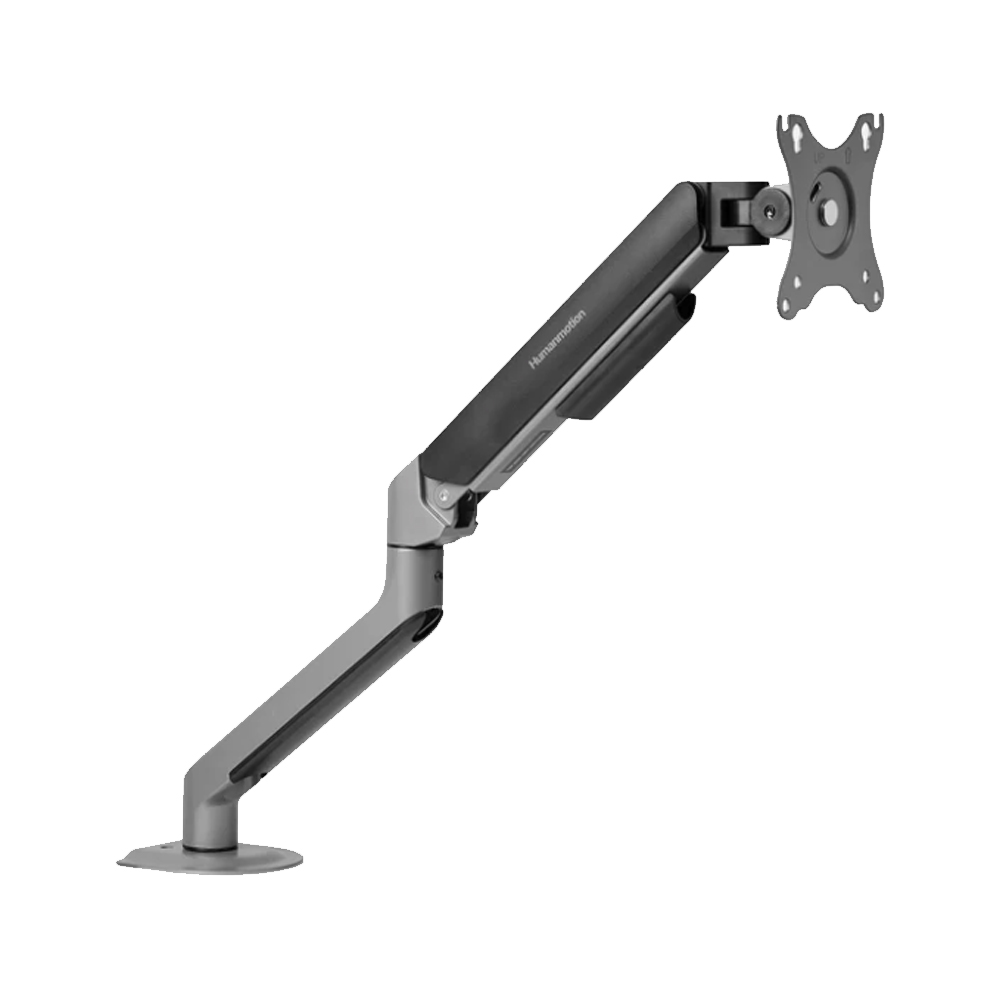 Giá treo màn hình HyperWork Humanmotion T6 Pro 2025-GRY (1 màn hình/ 22inch - 32inch/ Xám đen/ Gắn bàn)