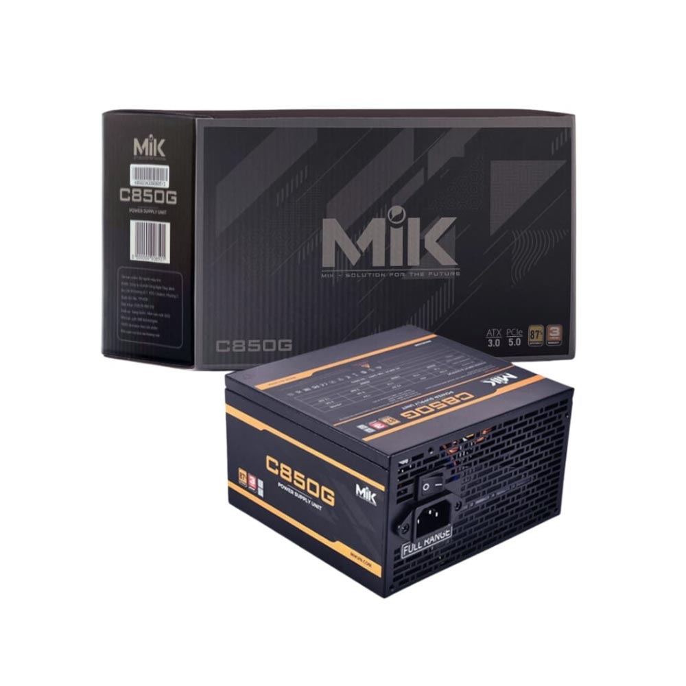 Nguồn máy tính MIK C850G 80PLUS GOLD (ATX 3.0 - PCIE 5.0)