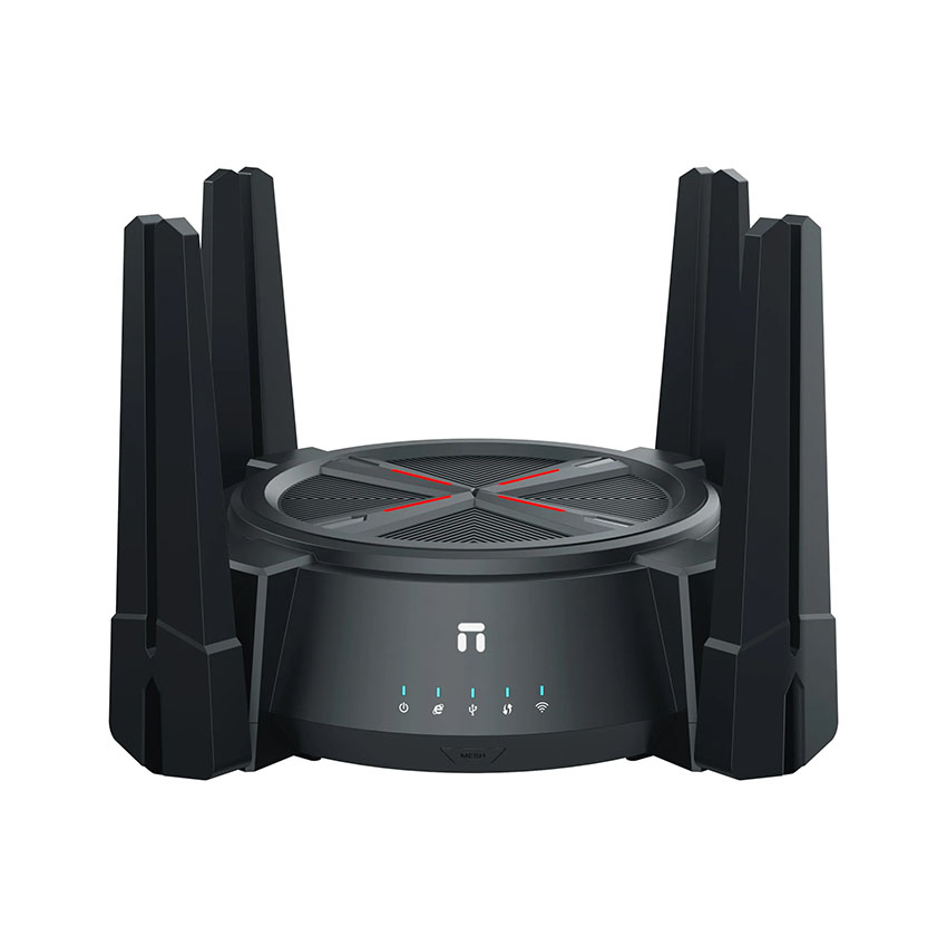 Bộ phát wifi 6 Netis NX62 (Chuẩn AX/ 6000Mbps/ 8 Ăng-ten ngoài/ Wifi Mesh/ Dưới 80 User)