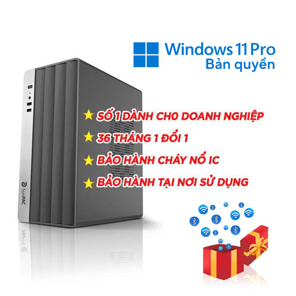 PC Sunpac Gen13 I5134-16S1TOS (I5 13400/ 16GB/ Intel H610/ 1TB SSD/ Win 11 Pro/ 3Y)
