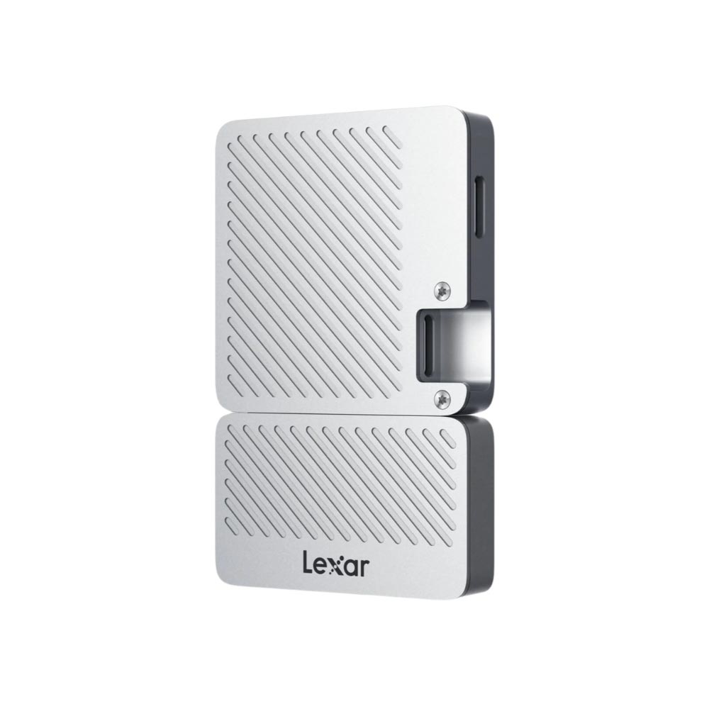 Ổ cứng di động SSD Lexar Professional Go With Hub SL400 1TB  Gen 2 LSL400S001T-RNBNG (Type-C và USB3.2/ 1050MB/s/ 1000MB/s/ Bạc)
