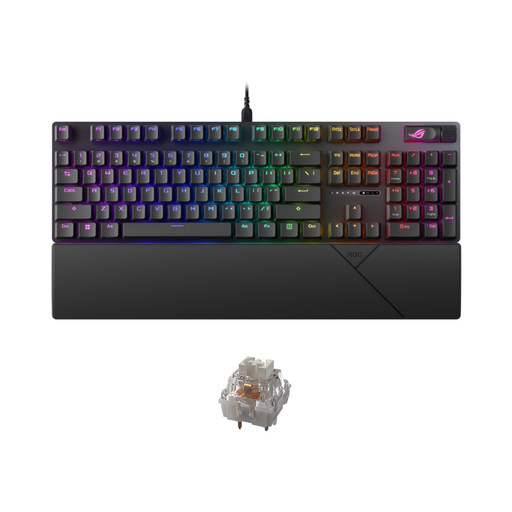 Bàn phím cơ Asus ROG Strix Scope II X Switch NX Snow (LED RGB/ Đen)