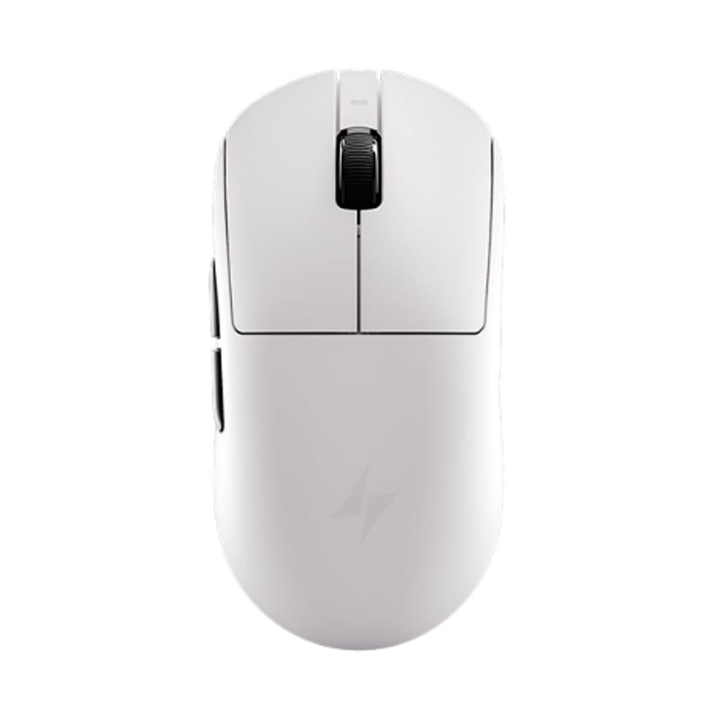 Chuột Gaming không dây ATK A9 Pro Tri-mode White (Bluetooth/Wireless/ Pin sạc)