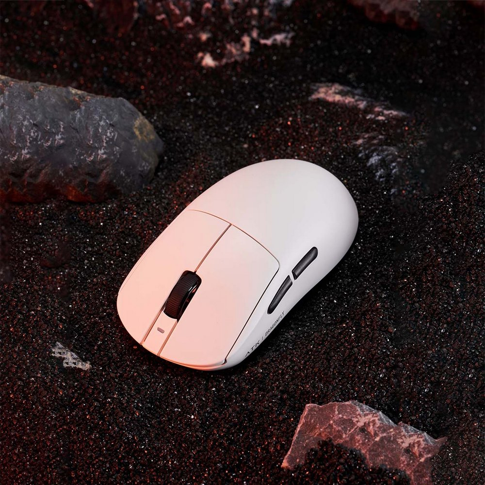 Chuột Gaming không dây ATK A9 Plus Tri-mode Nearlink White (Bluetooth/Wireless/ Pin sạc)