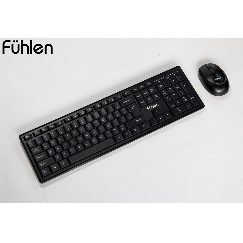 Bộ bàn phím chuột không dây Fuhlen U79s Plus (Đen)