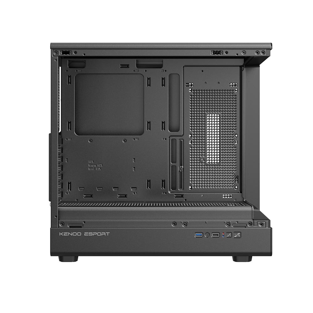 Vỏ máy tính KENOO ESPORT AK420 - Màu Đen (Mid Tower/ ATX/ Đen)