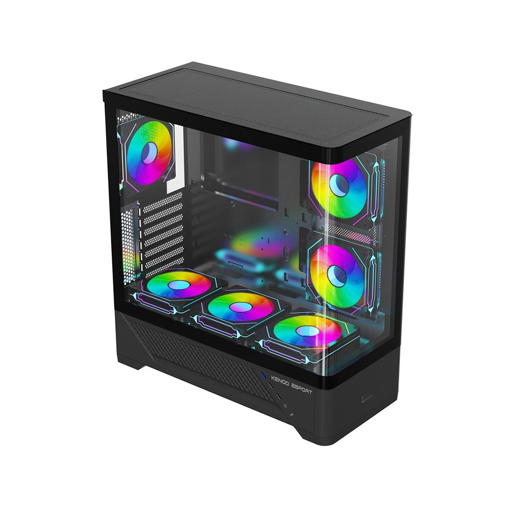 Vỏ máy tính KENOO ESPORT AKC300 - Màu Đen (Mid Tower/ ATX/ Đen)