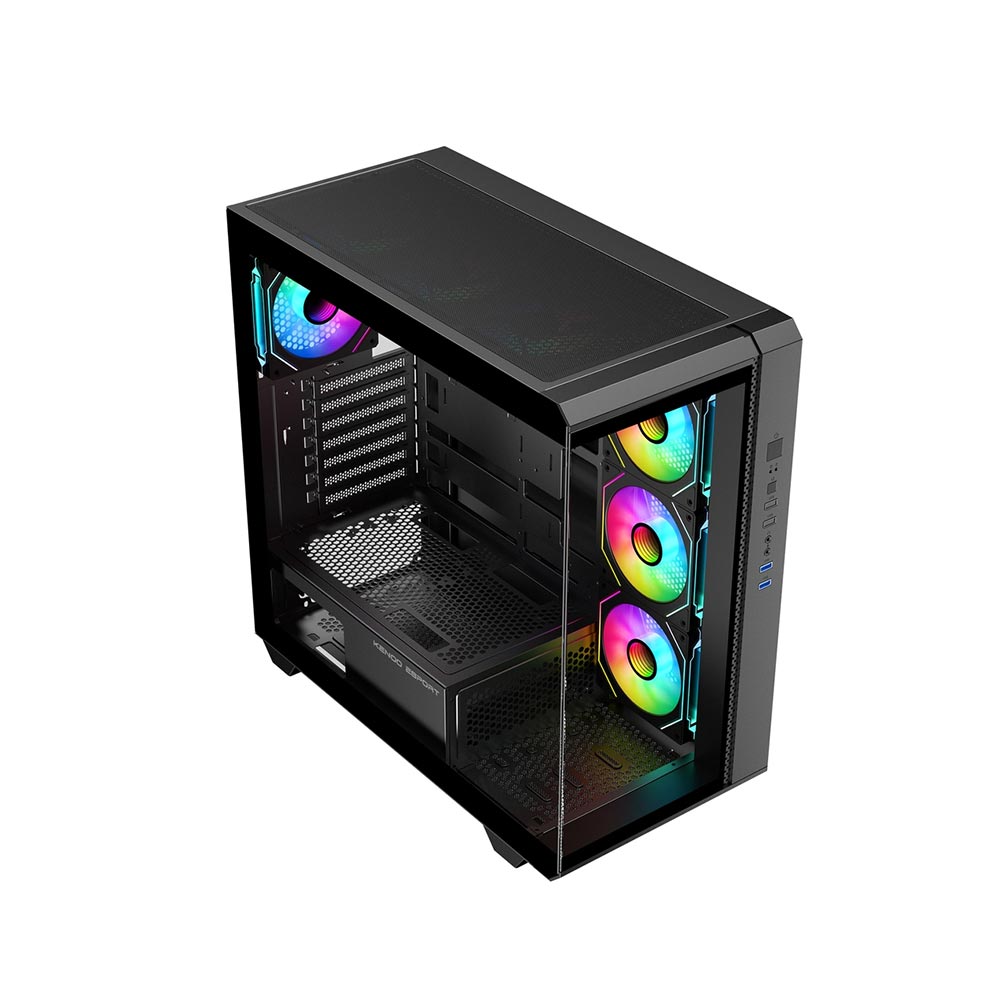 Vỏ máy tính KENOO ESPORT FK810 - Màu Đen (Mid Tower/ E-ATX/ Đen)