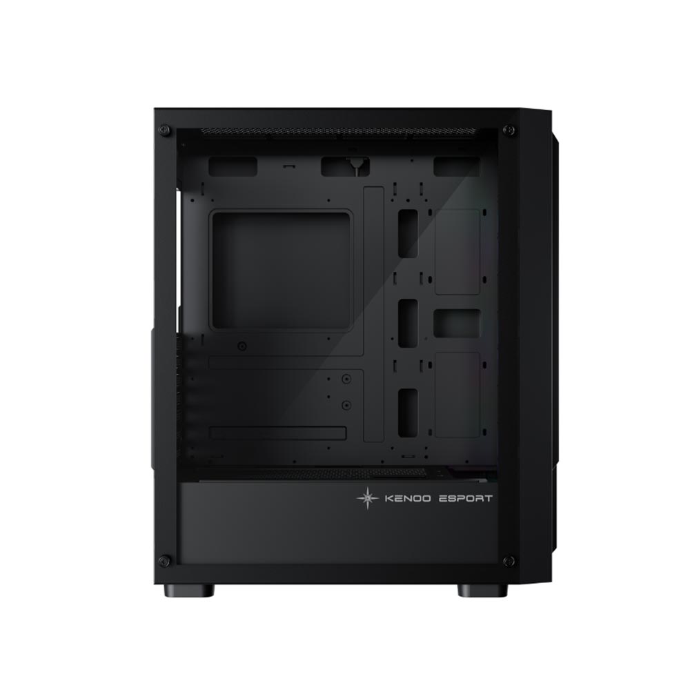 Vỏ máy tính KENOO ESPORT EM730- 3F - Mầu Đen (Mid Tower/ E-ATX/ Đen) 