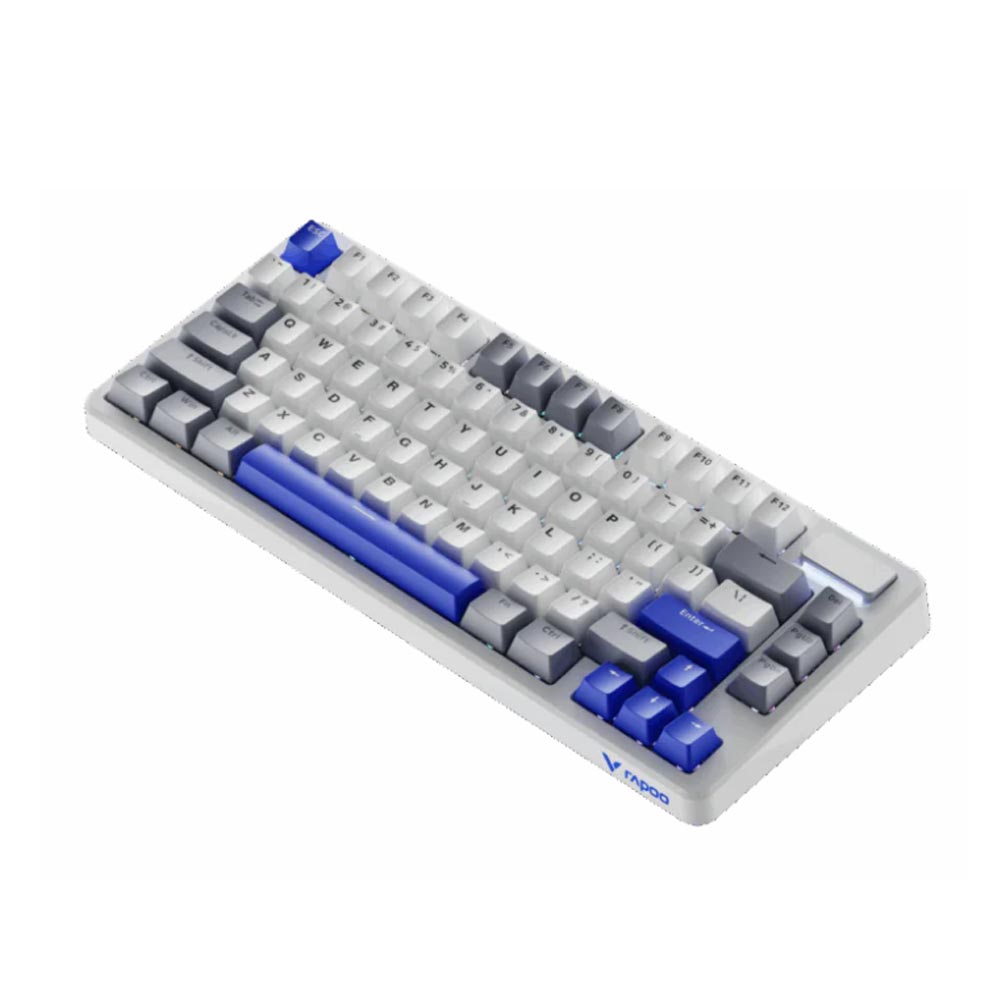 Bàn phím cơ Rapoo V700DIY-75 Trắng Xám Xanh Dương