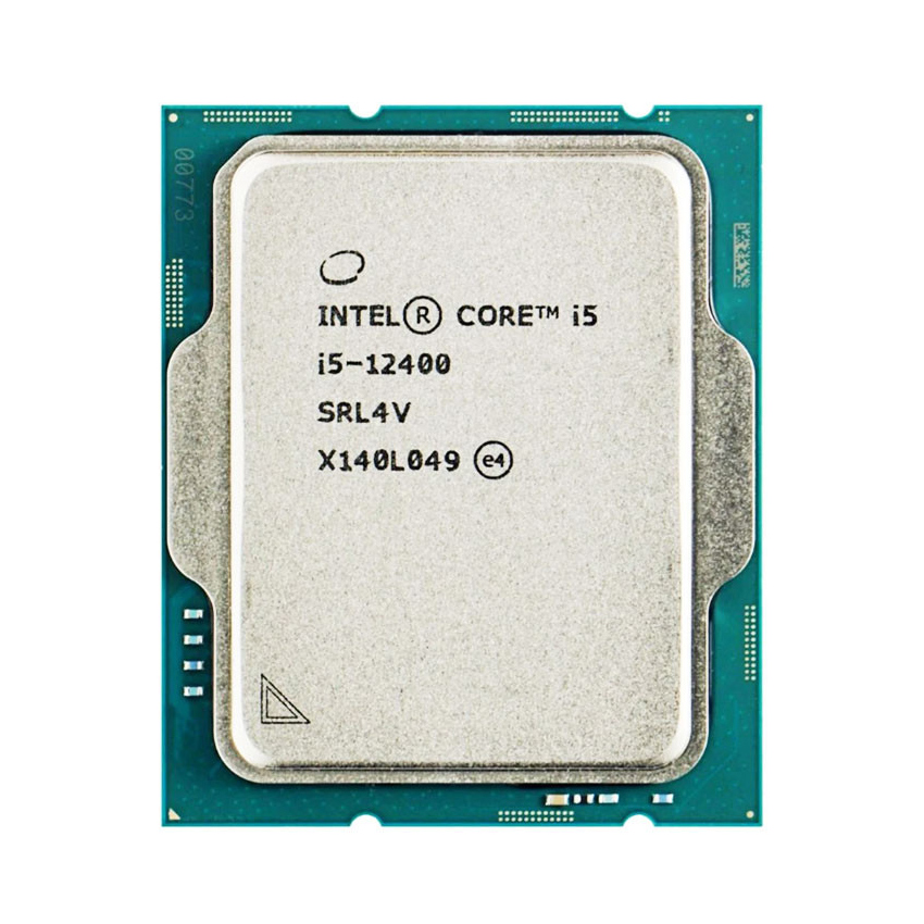 CPU Intel Core i5 12400 + Fan (Socket 1700/ Base 2.5Ghz/ Turbo 4.4GHz/ 6 Cores/ 12 Threads/ Cache 18MB)