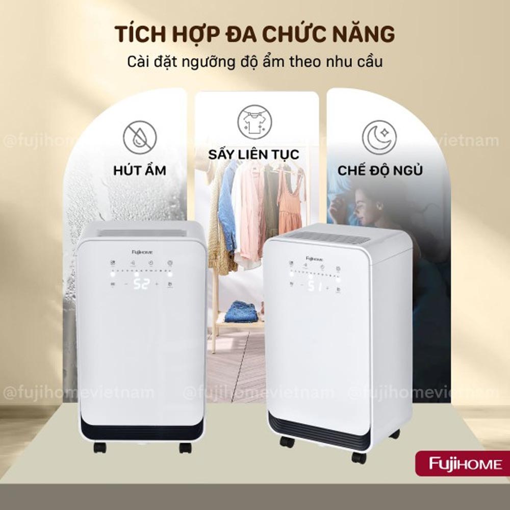 Máy hút ẩm dân dụng Fujihome DH10