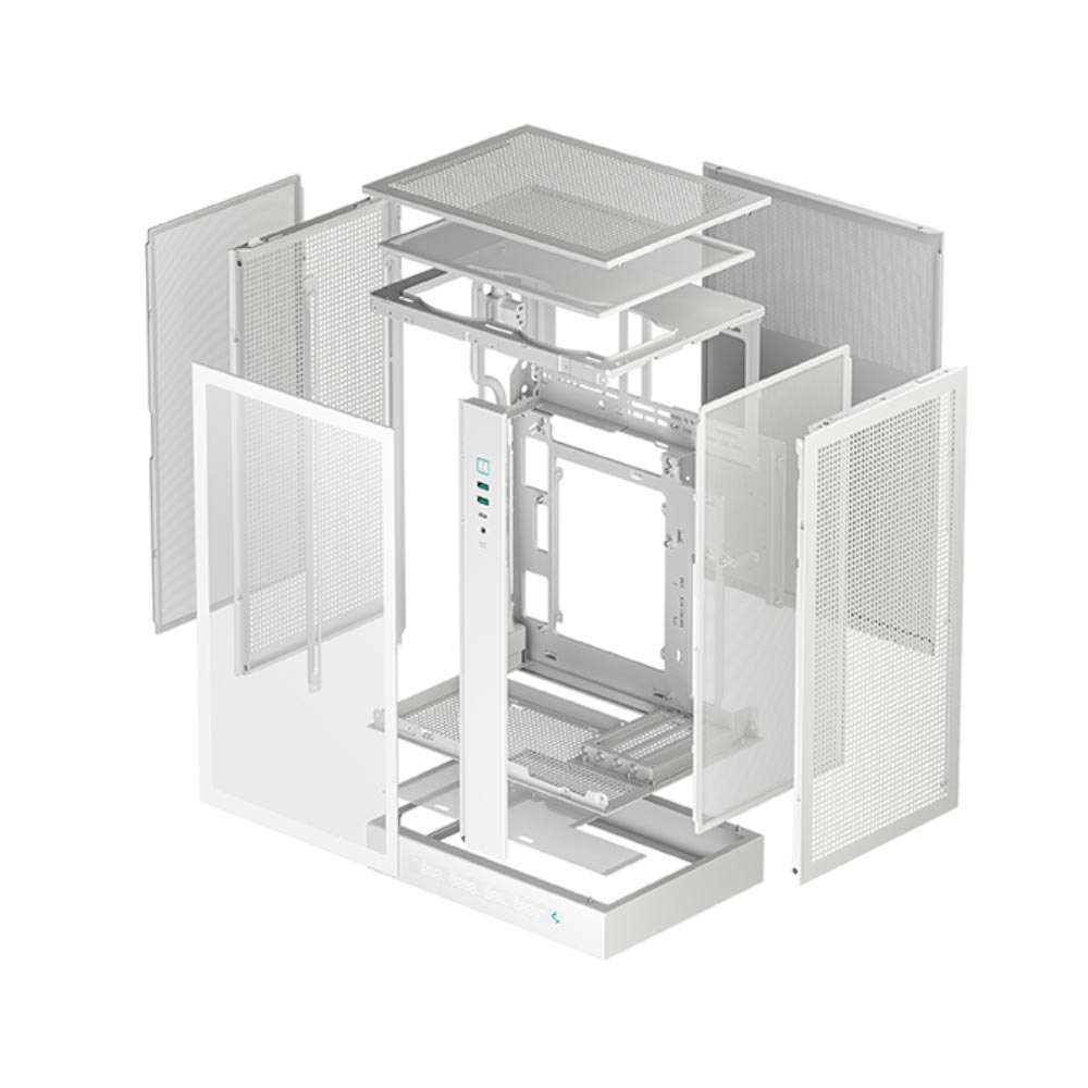 Vỏ máy tính Deepcool CH270 Digital WH m-ATX - White 