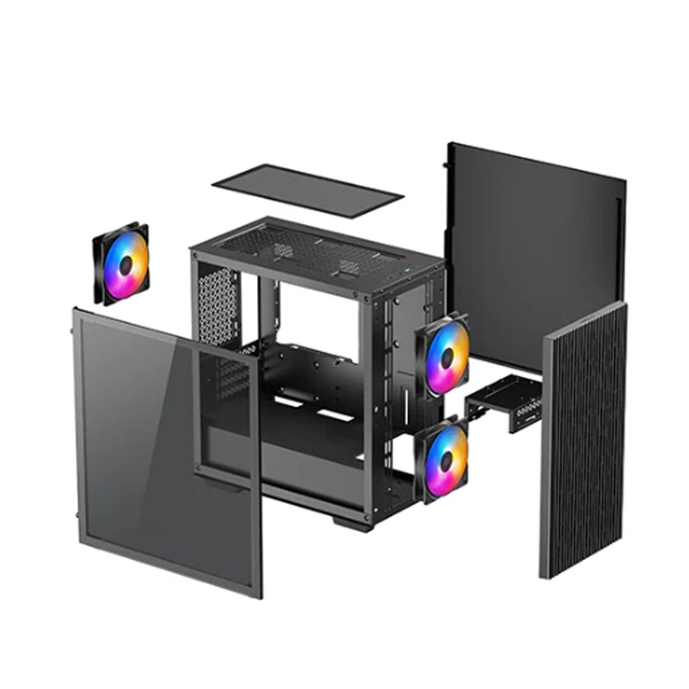 Vỏ máy tính Deepcool MATREXX 40 3FS m-ATX - Black