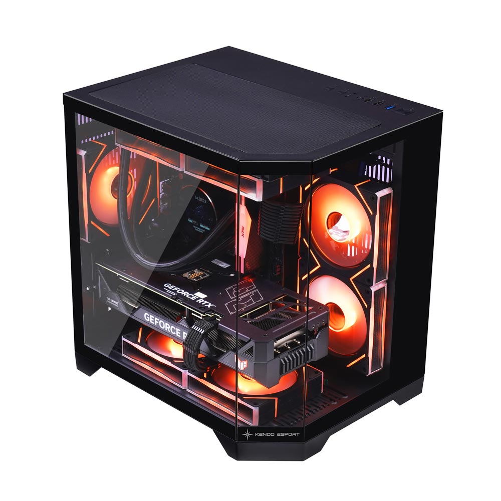 Vỏ máy tính KENOO ESPORT MCK300 (Mini Tower/ M-ATX/ Đen)