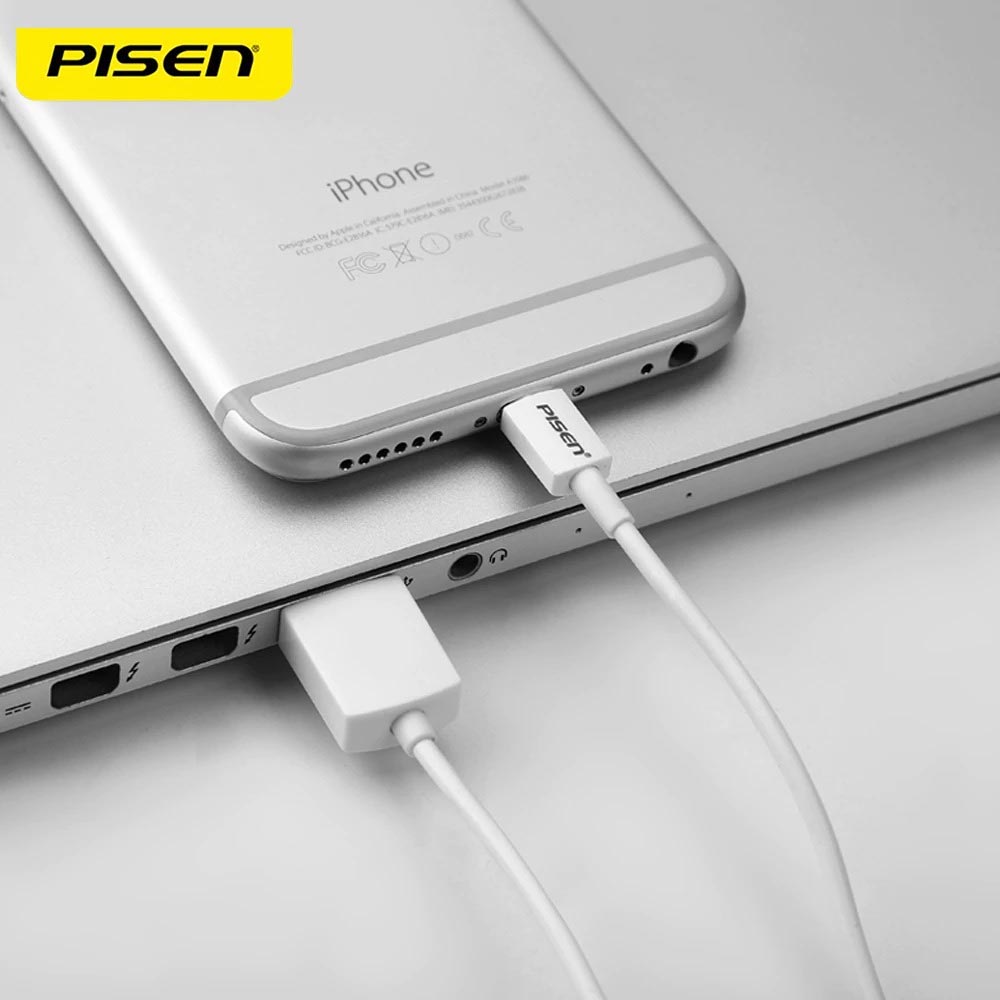 Cáp Pisen USB-A - Lightning 0.9m AL05-900