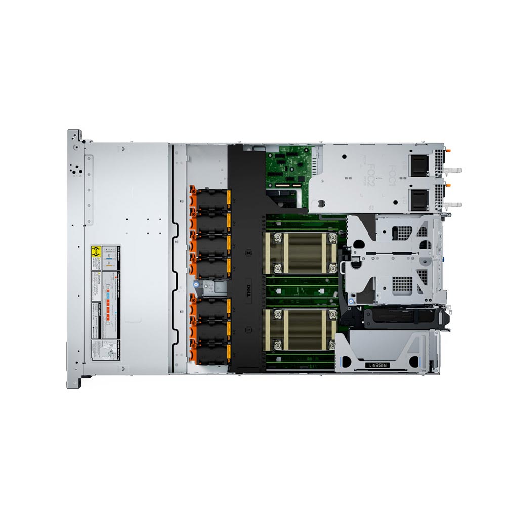 Máy chủ Dell R660xs 4510 (Intel Xeon Silver 4510 /2.4GHz/30Mb/ 16Gb/ 1.2TB/ 800W/ DVDRW/ Rack 1U)