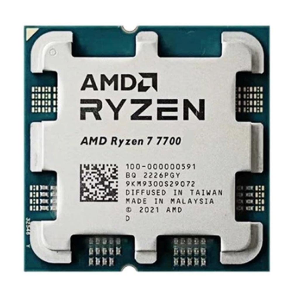 CPU AMD Ryzen 7 7700 TRAY (Socket AM5/ Base 3.8Ghz/ Turbo 5.3GHz/ 8 Cores/ 16 Threads/ Cache 32Mb)