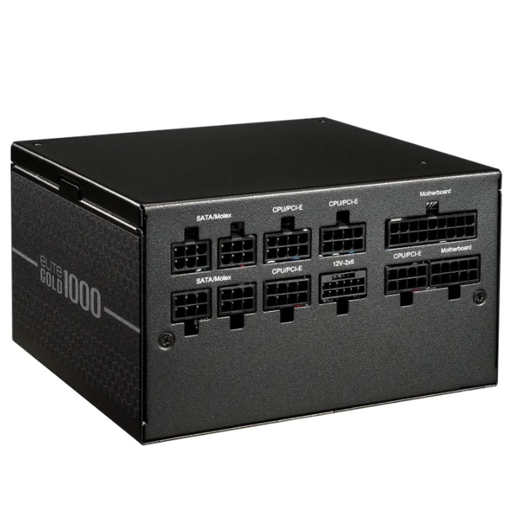 Nguồn máy tính Cooler Master ELITE Gold 1000 FM A/EU cord (1000W/ 80 Plus Gold/ Full-Modular/ ATX/ Đen)