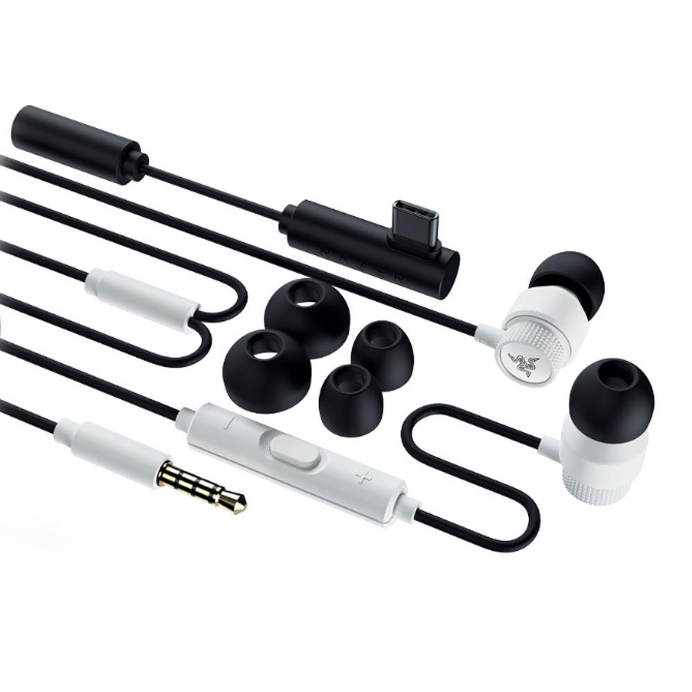 Tai nghe có dây Gaming Razer Hammerhead V3 - White