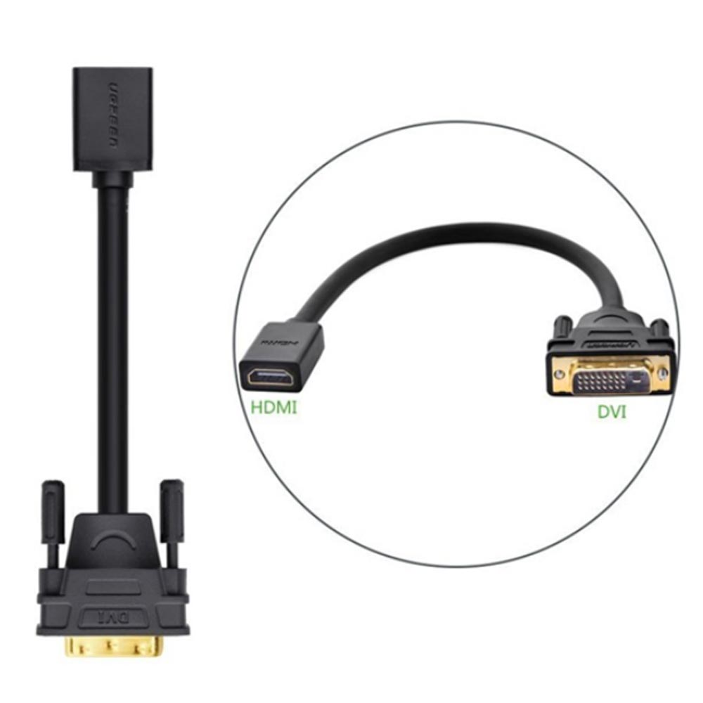 Cáp chuyển Ugreen 20118 từ DVI 24+1 sang HDMI