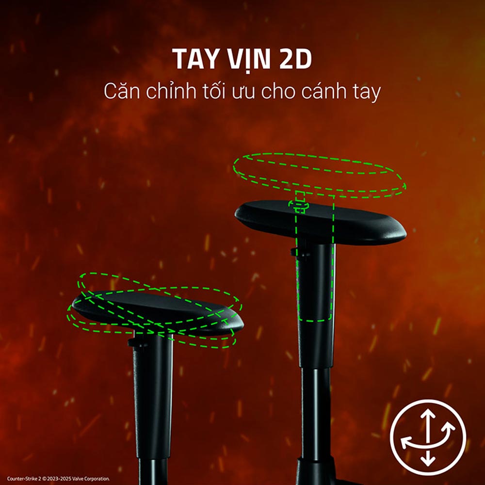 Ghế Game Razer Iskur V2 X - Counter-Strike 2 Edition