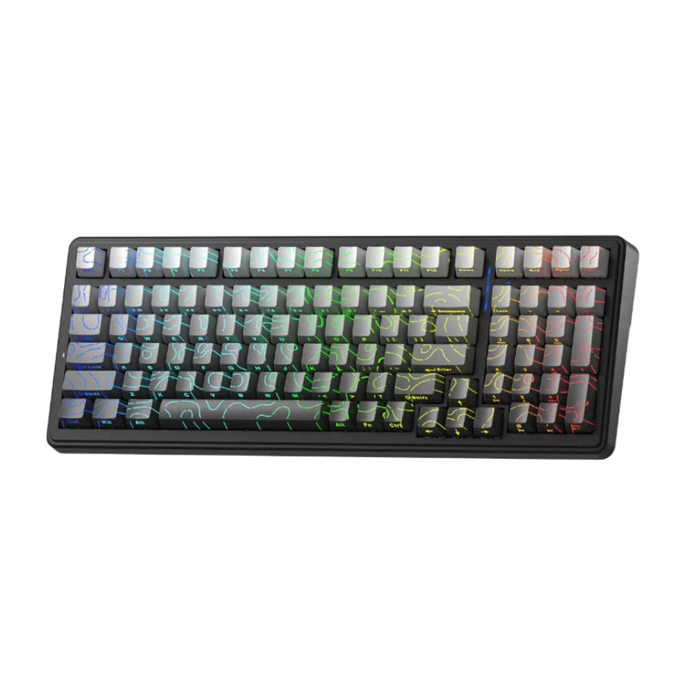Bàn phím cơ Aula 3 Mode F99 Xám gradient contour Star Vector switch