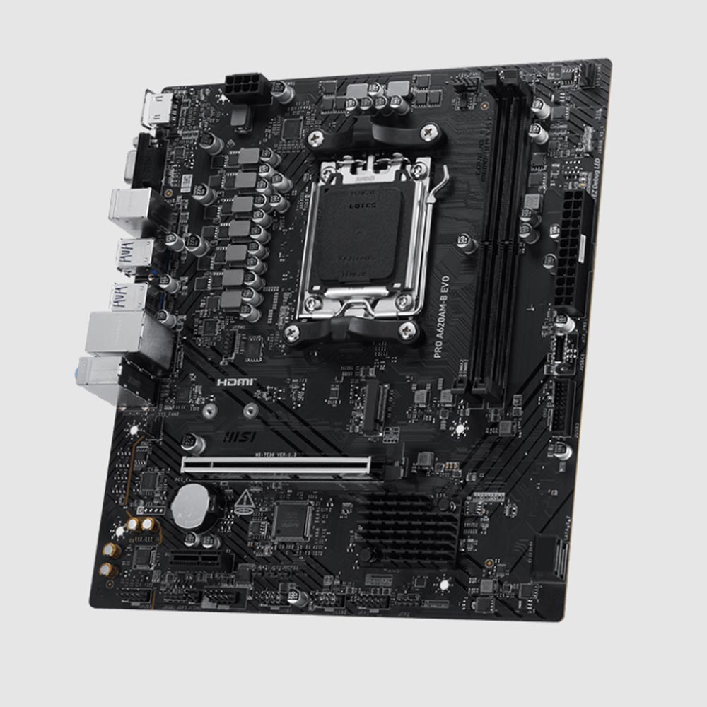 Mainboard MSI PRO A620AM-B EVO (AMD A620/ Socket AM5/ M-ATX/ 2 khe ram)