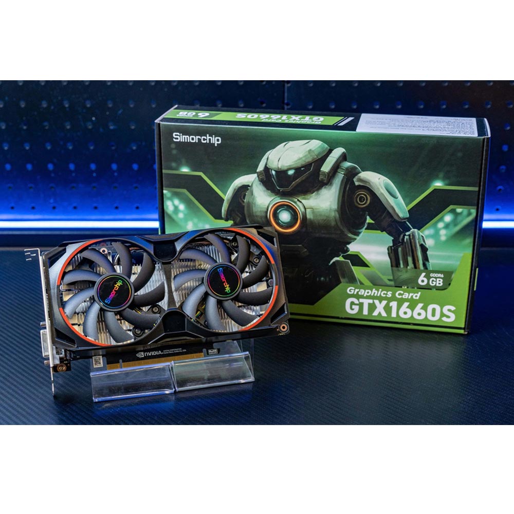 Cạc màn hình Simorchip GeForce GTX1660S 6GB DDR6 