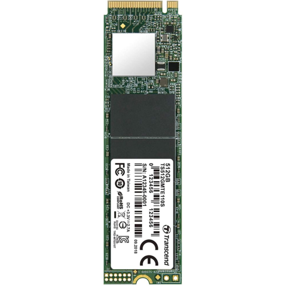 Ổ SSD Transcend 110S 512GB TS512GMTE110S (NVMe PCIe/ Gen3x4 M2.2280/ 1700MB/s/ 1400MB/s)