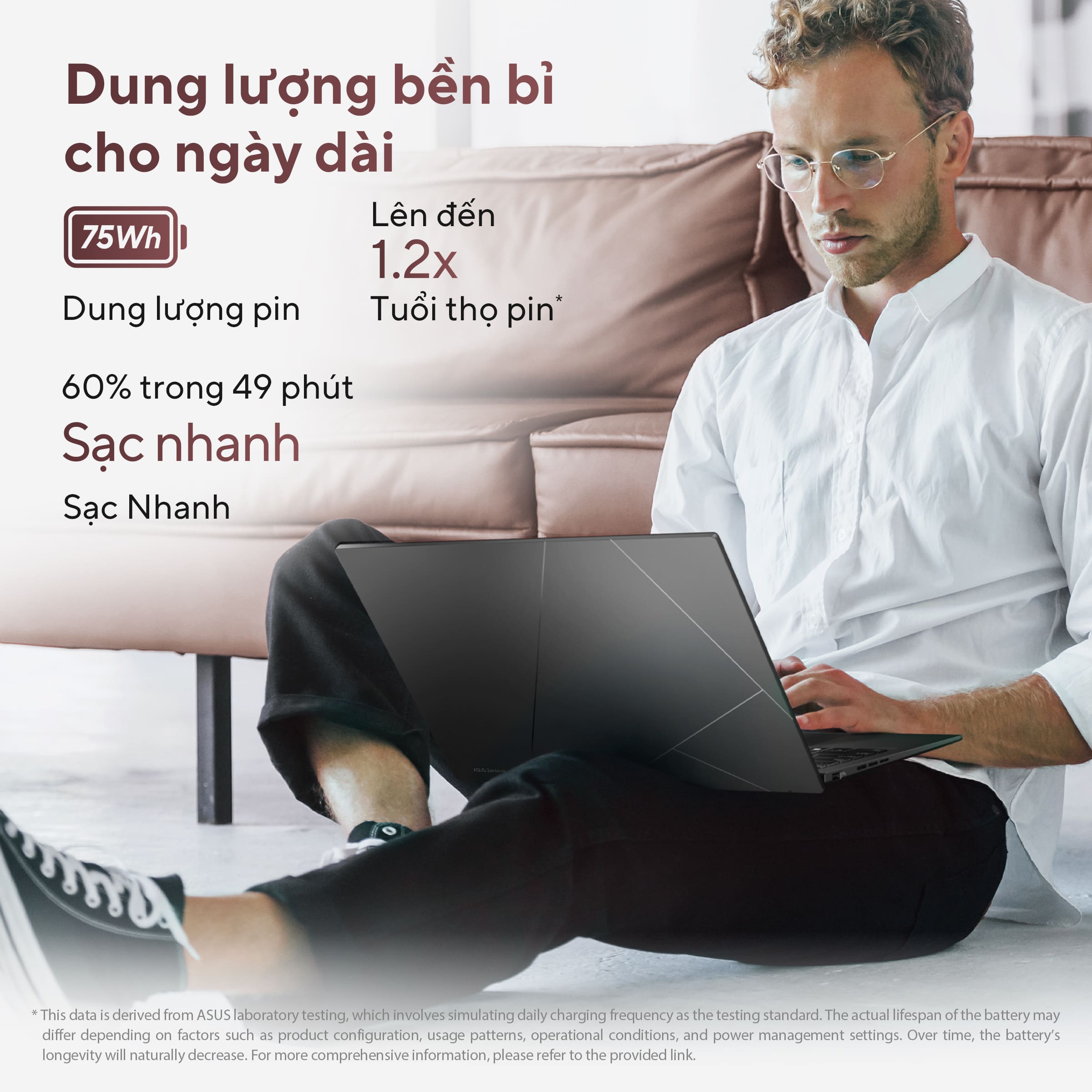 Laptop Asus Zenbook 14 UM3406GA-QD073WS (AI 7 445/ 32GB/ 1TB SSD/ 14 inch OLED/ 60HZ/ Win 11/ Office/ Black/ Vỏ nhôm/ Túi)