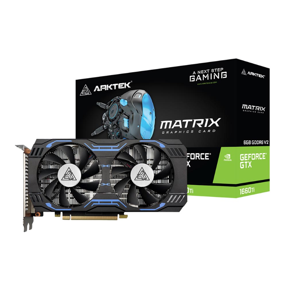 Card đồ họa Arktek GeForce GTX 1660 Ti 6GB (GDDR6/ 192 bit) 