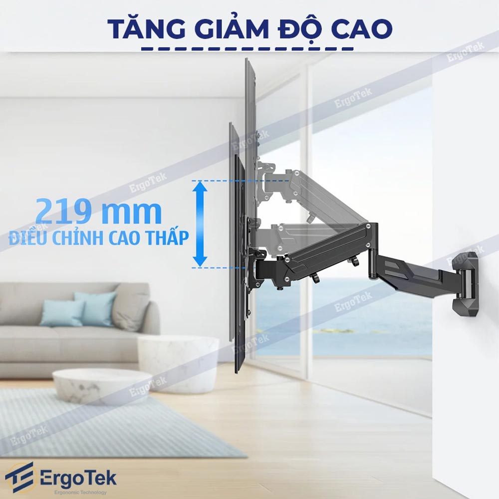 Giá treo Tivi sát tường siêu mỏng Ergotek E888 (34 – 55 Inch)