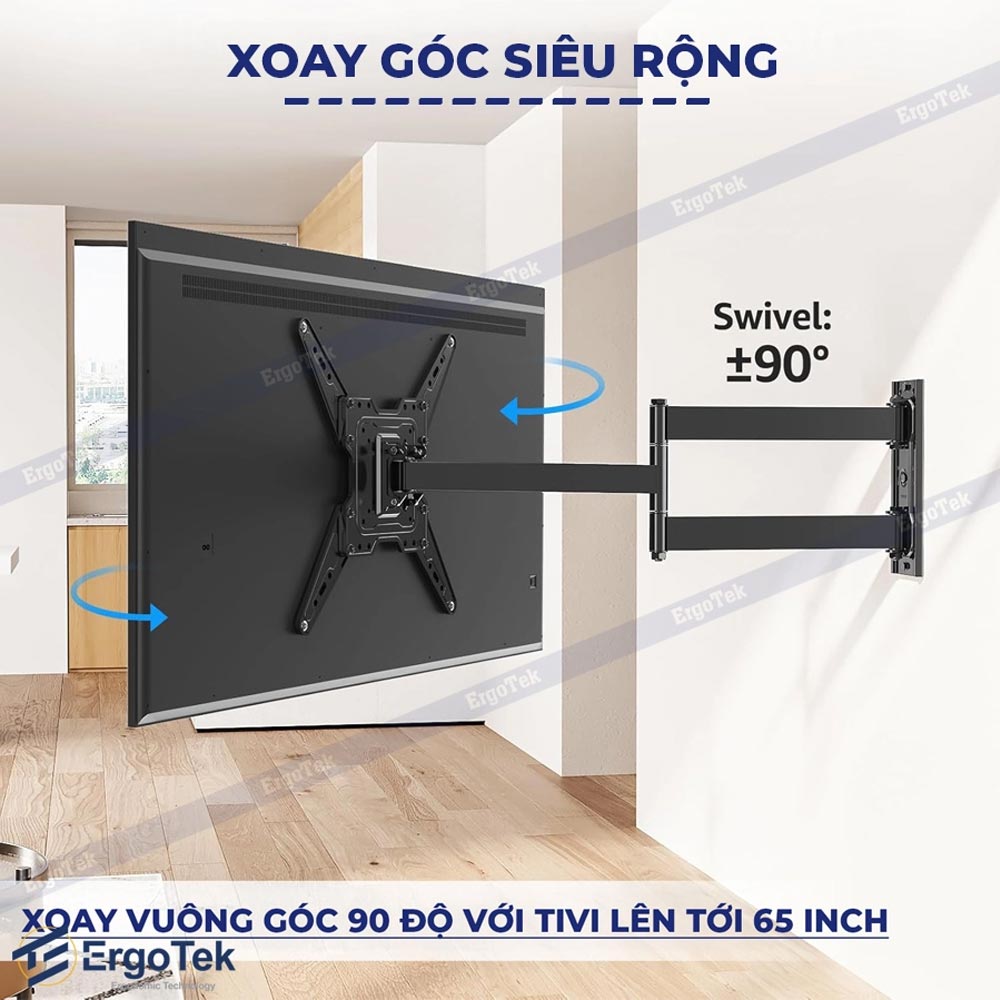 Giá treo Tivi sát tường siêu mỏng Ergotek E86 (20 – 65 Inch)