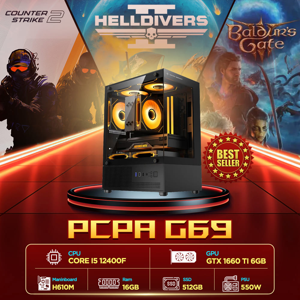 Máy tính PCPA G69 (Core i5 12400F/16GB/GTX 1660 Ti 6GB) 