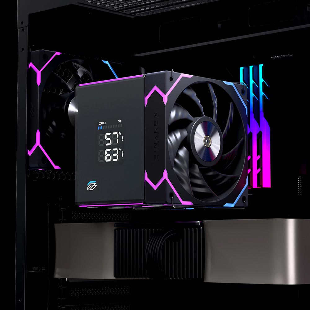 Tản nhiệt CPU EINAREX GLIDE G300 Black