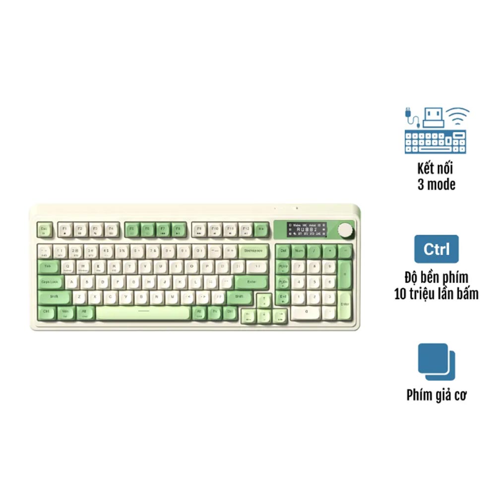 Bàn phím Gaming Aula S99 Pro xanh lá be