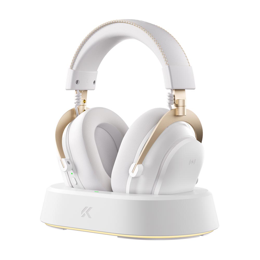 Tai nghe không dây Gaming MCHOSE V9 Turbo+ Wireless - White Gold 