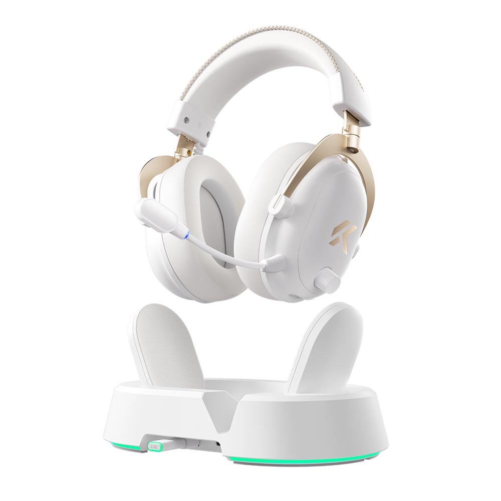 Tai nghe không dây Gaming MCHOSE V9 Turbo+ Wireless - White Gold 