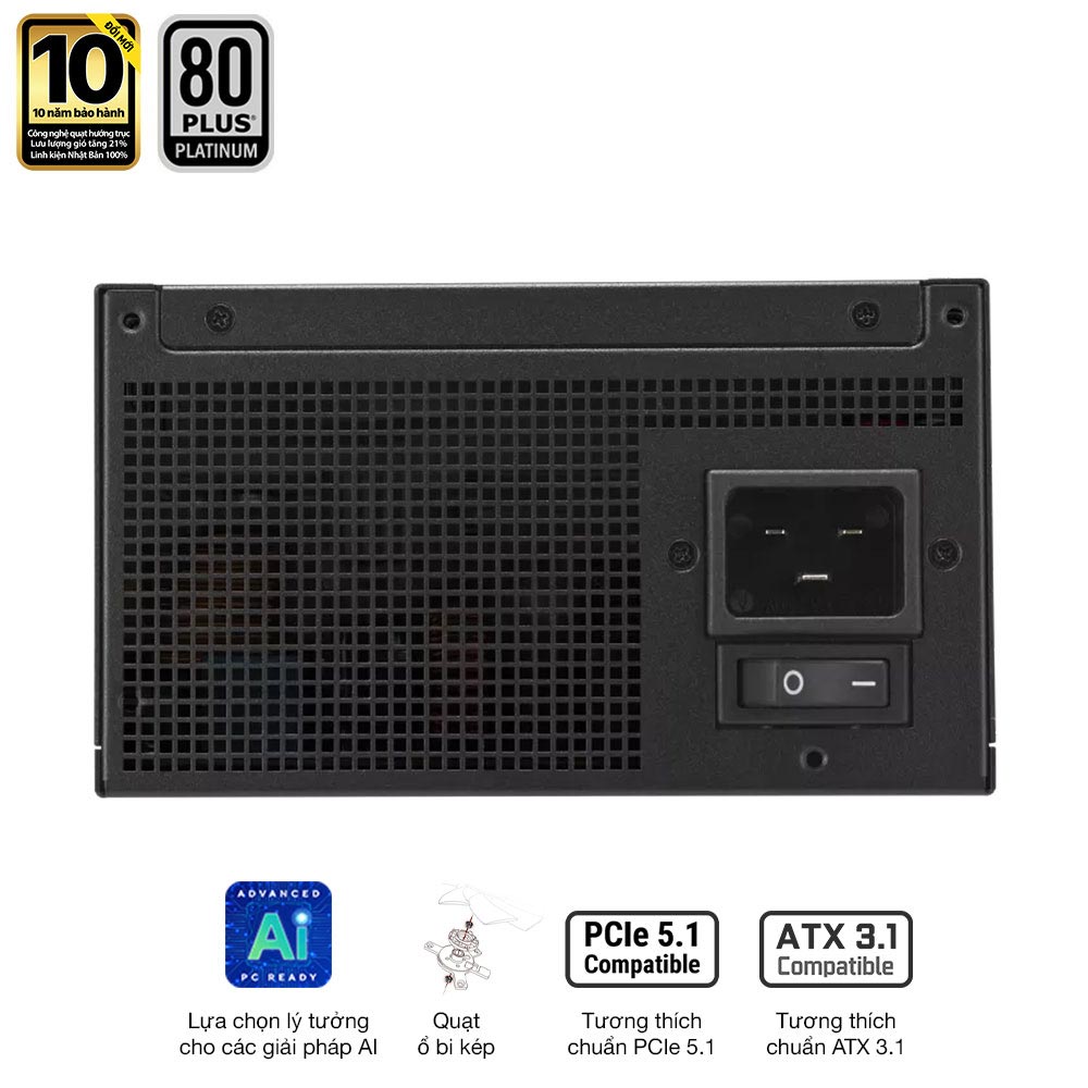 Nguồn máy tính Asus PRO-WS-2200P (2200W/ 80 Plus Platinum/ Full-Modular)