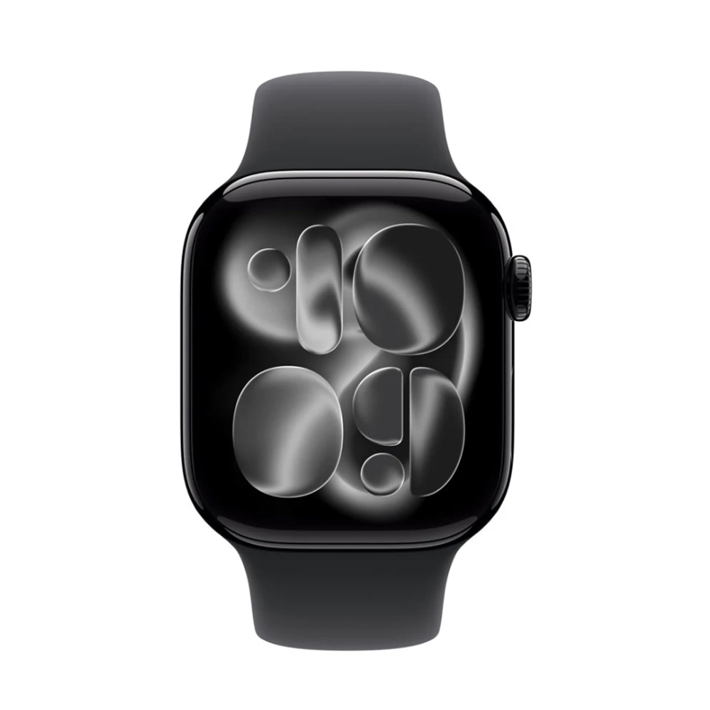 Đồng hồ thông minh Apple Watch Series 11 (46mm/ GPS/ Viền Nhôm/ Dây Silicon/ Jet Black/ M/L)