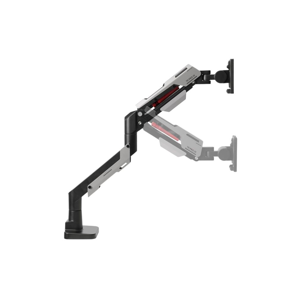 Giá treo màn hình HyperWork T9 Pro III PMA01-WH (1 màn hình/ Từ 24inch - 57inch/ Trắng/ Gắn bàn)