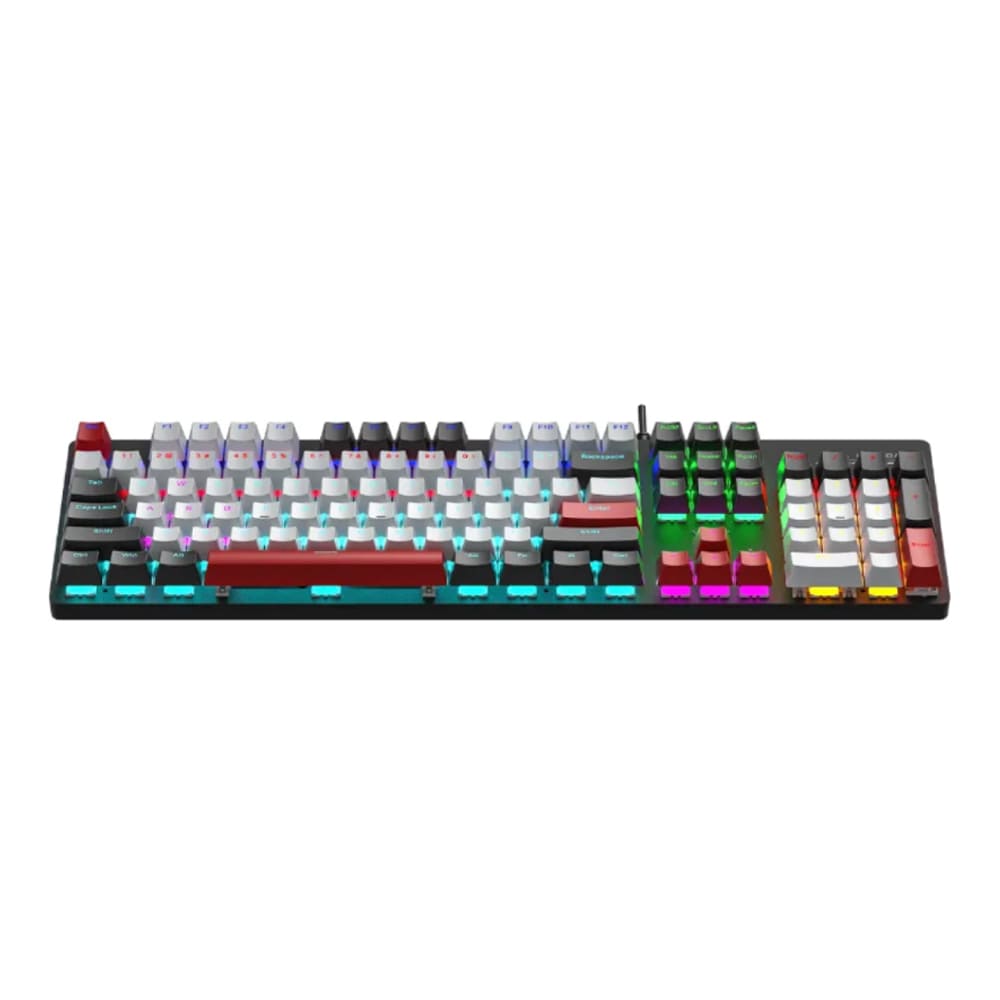 Bàn phím cơ Aula S500 Đen+trắng+đỏ Blue switch