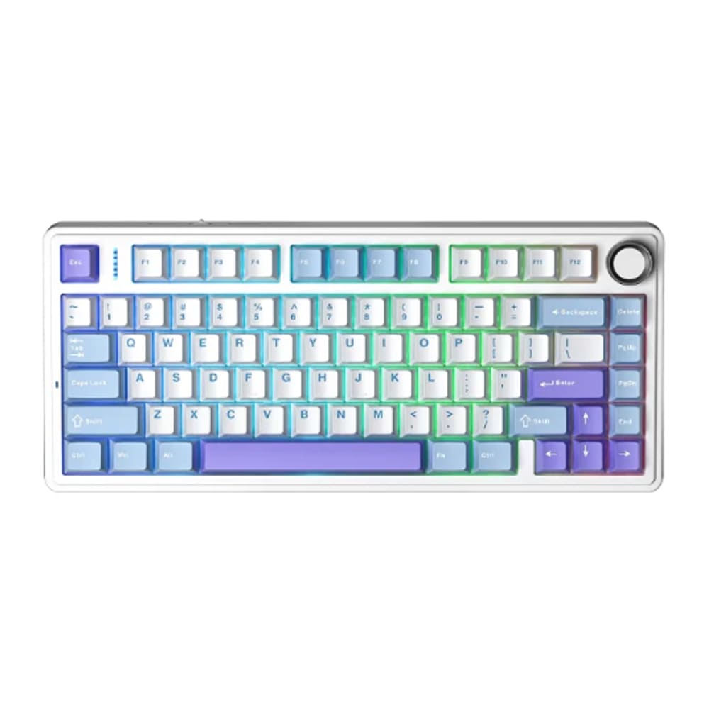Bàn phím cơ Aula F75 Xanh dương Trắng Tím đậm Pink switch 
