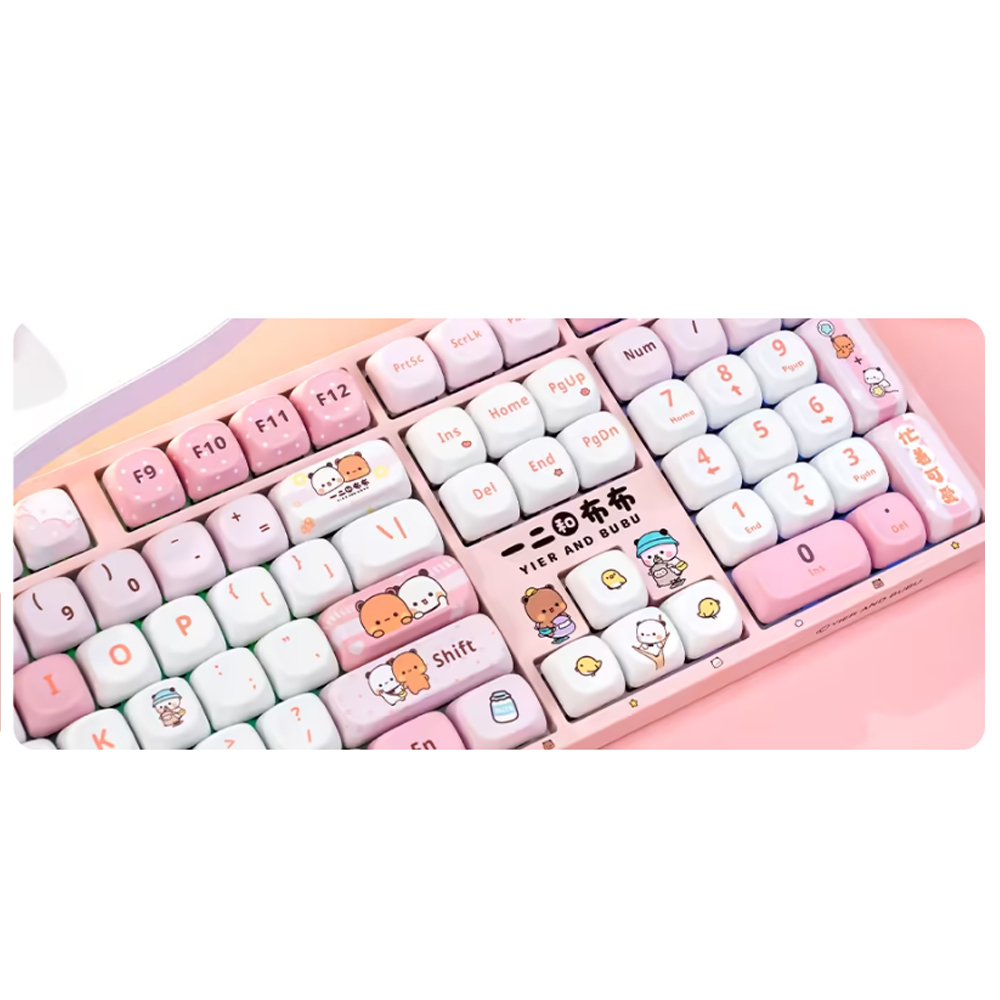 Bàn phím cơ AKKO 3108 V3 Yier and Bubu Pink (Pink)