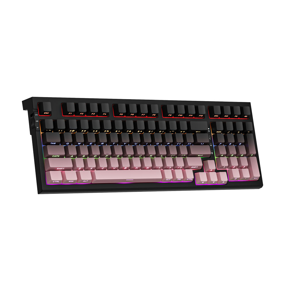 Bàn phím cơ Newmen Gaming GM328 Plus, Gradient Pink (LED Rainbows)