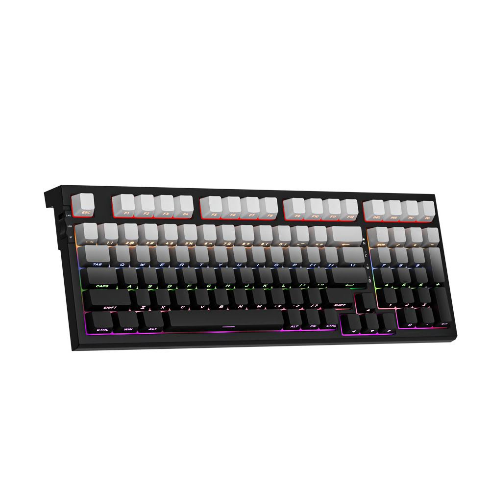 Bàn phím cơ Newmen Gaming GM328 Plus, Gradient Gray (LED Rainbows)