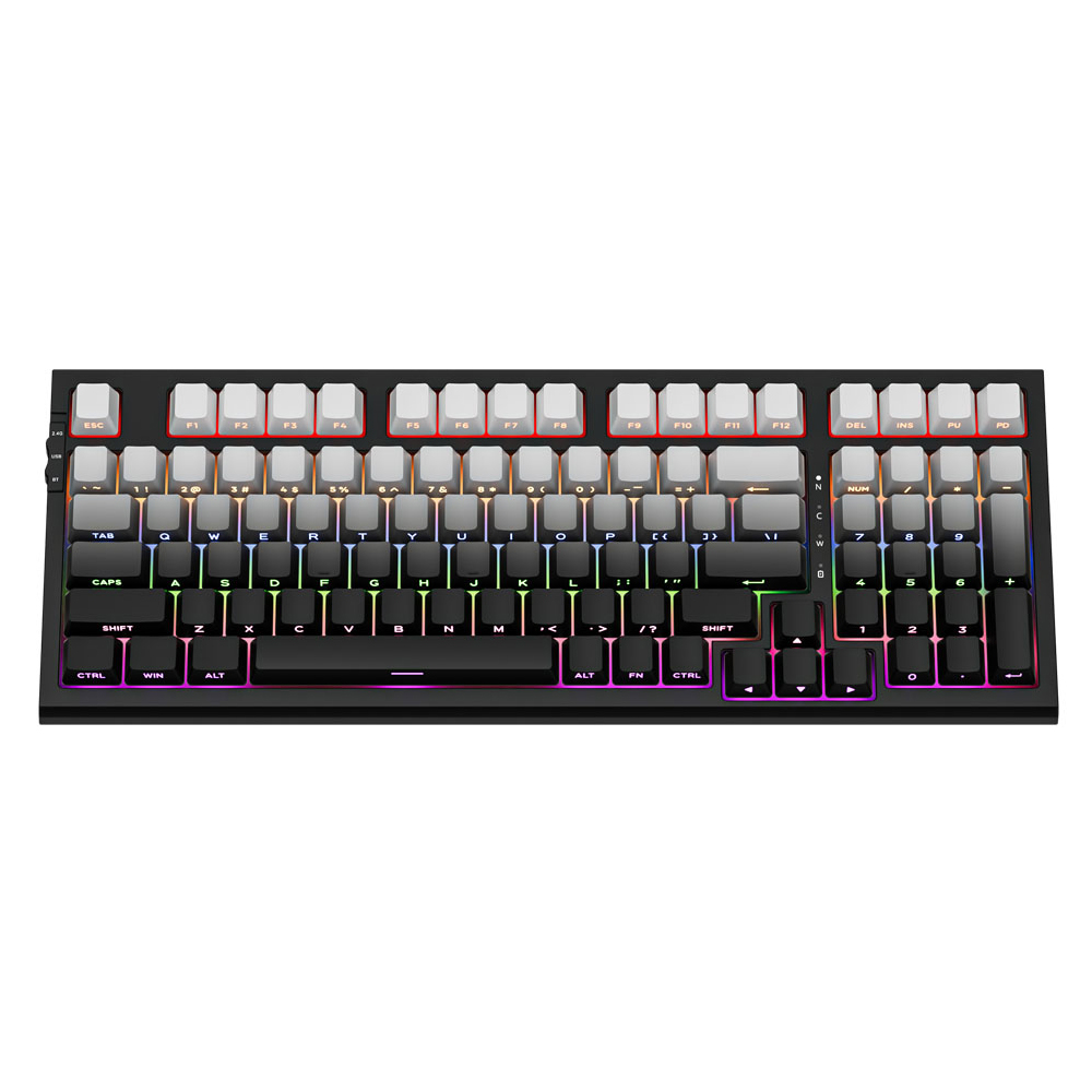 Bàn phím cơ Newmen Gaming GM328 Plus, Gradient Gray (LED Rainbows)